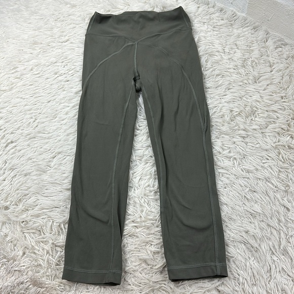 Lululemon Get Centred High Rise Crop 21" Grey Sage - Picture 1 of 6